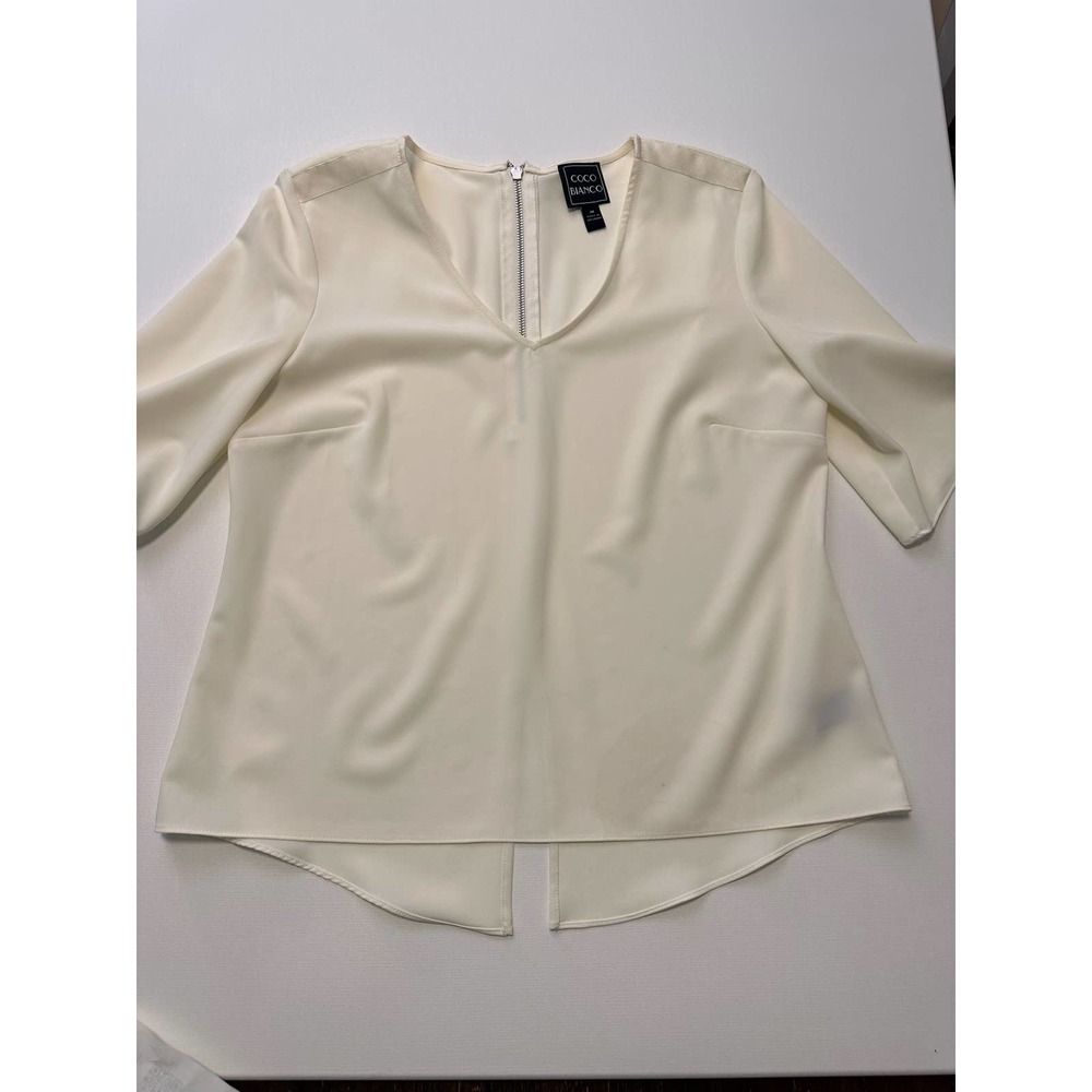 Coco Bianca Cream blouse-M